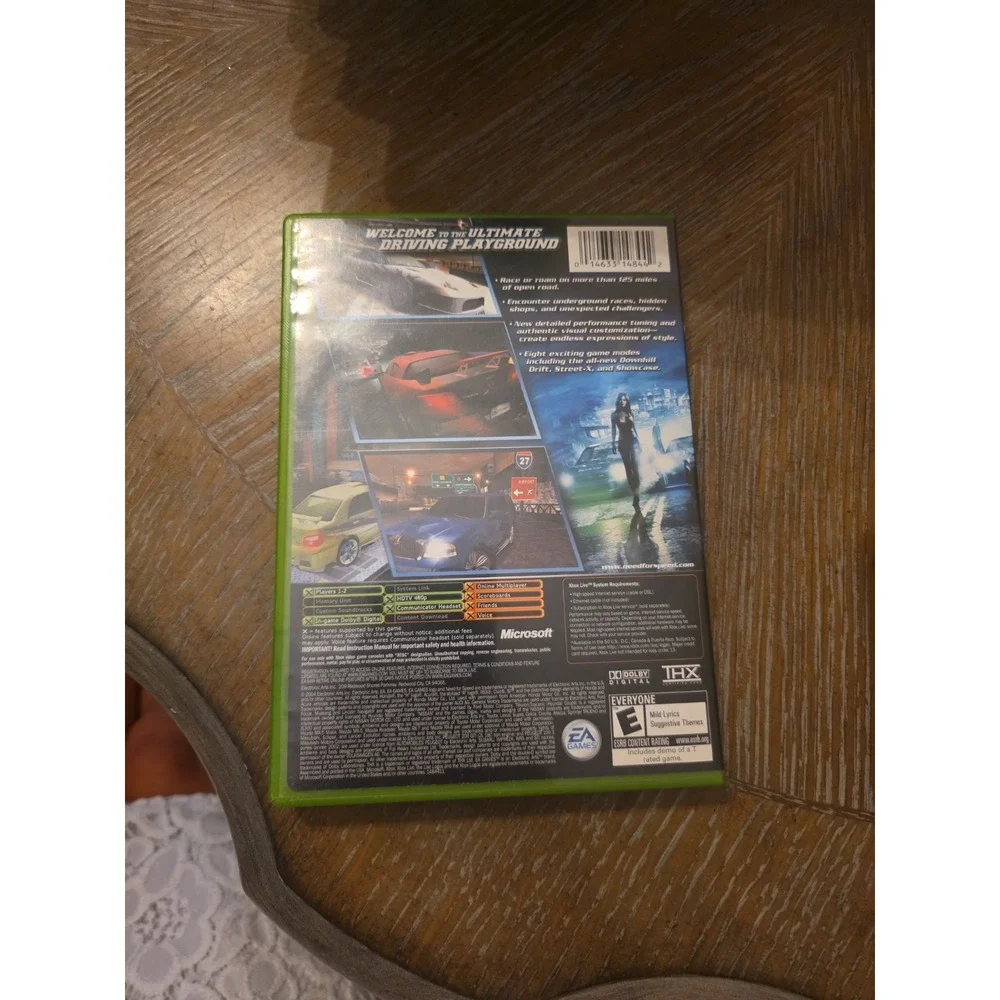 Need‎ for Speed Underground 2 Microsoft Xbox CIB Complete In Box w/ Manual